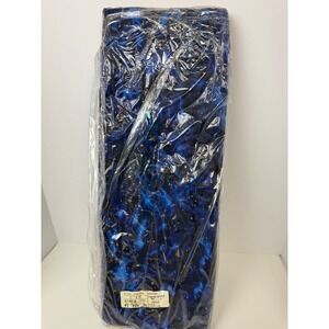 New Keepsake Calico Vtg Conversational Stars Navy Cotton Fabric 8 yds